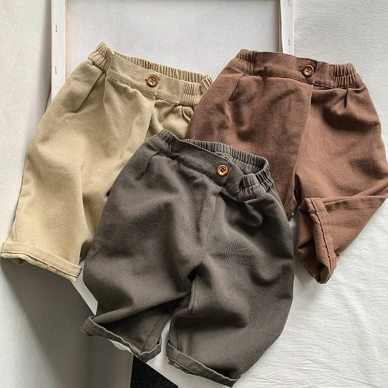 Baby Kid Boys Solid Color Shorts Wholesale 220909132