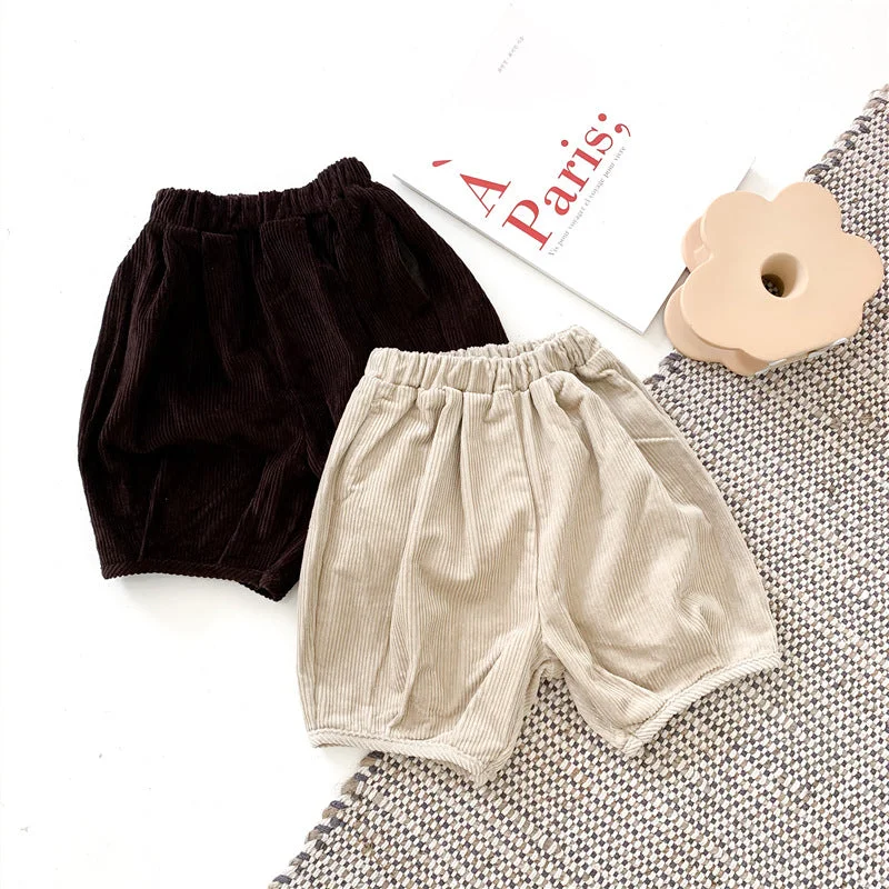 Baby Kid Unisex Solid Color Shorts Wholesale 22021168