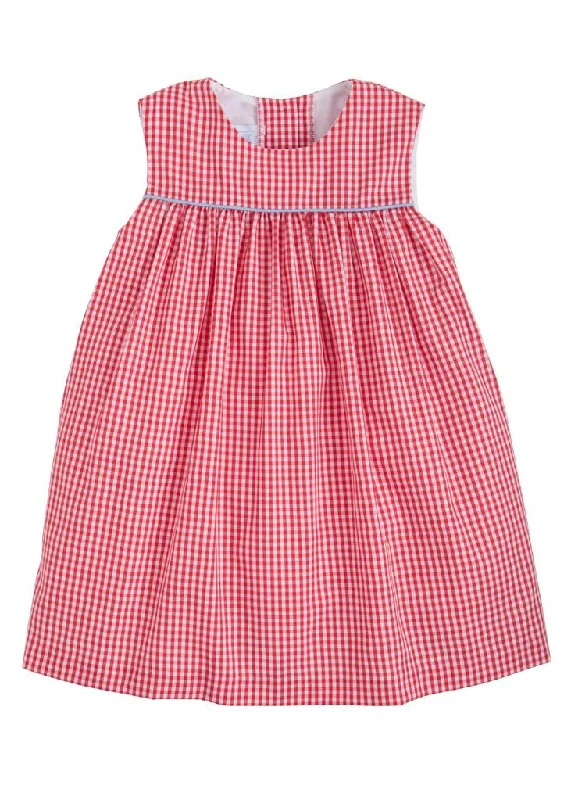 Bellemeade Dress - Red/Blue