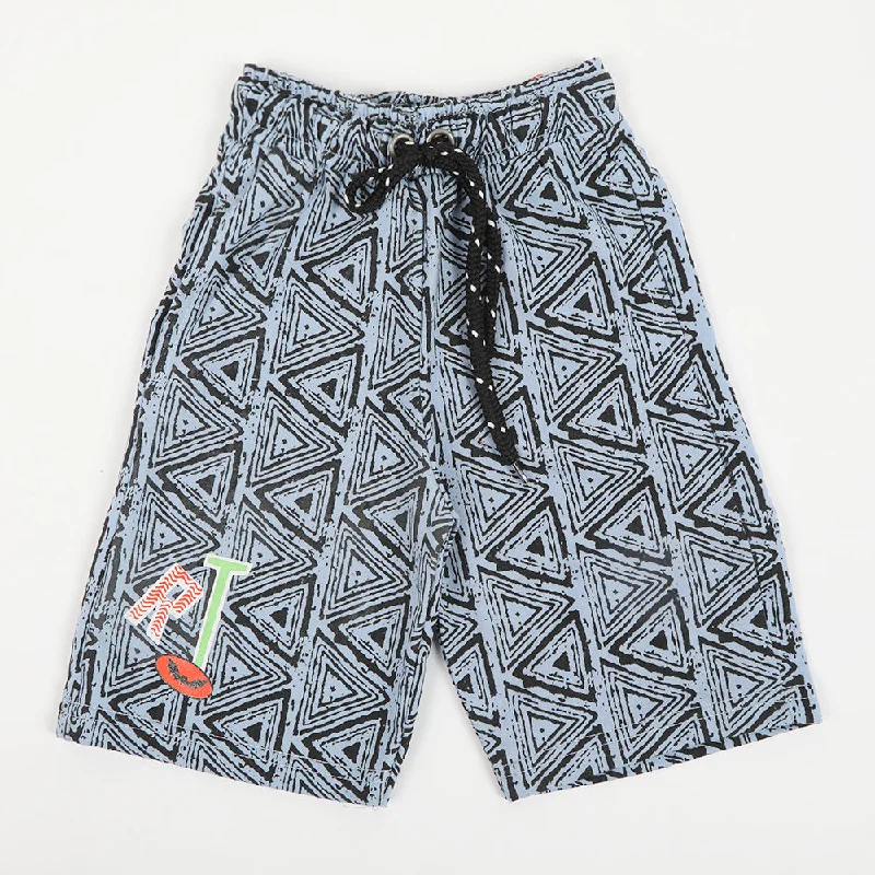 Boy Knitted Shorts - Blue