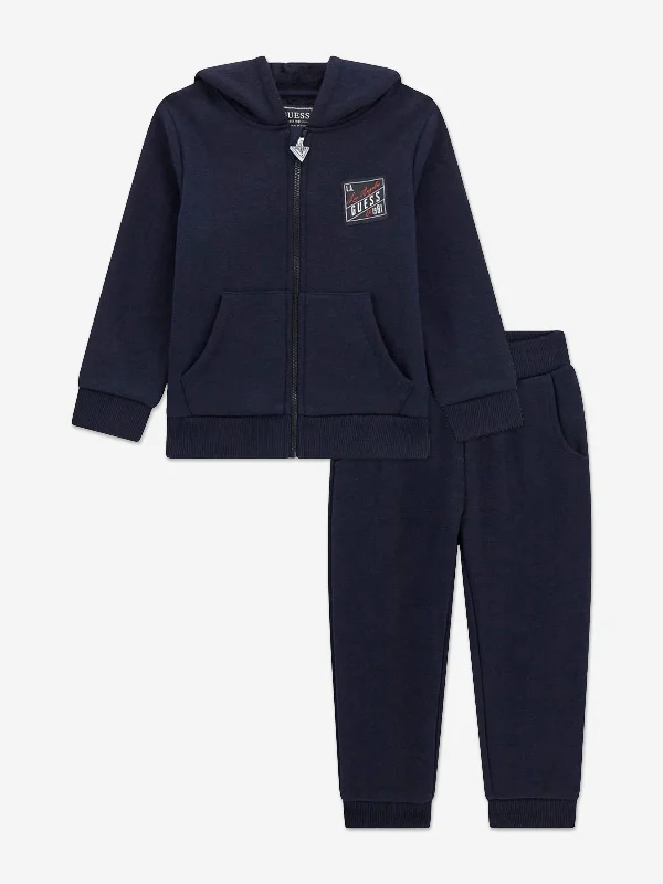 Guess Boys Logo Tracksuit in Blue