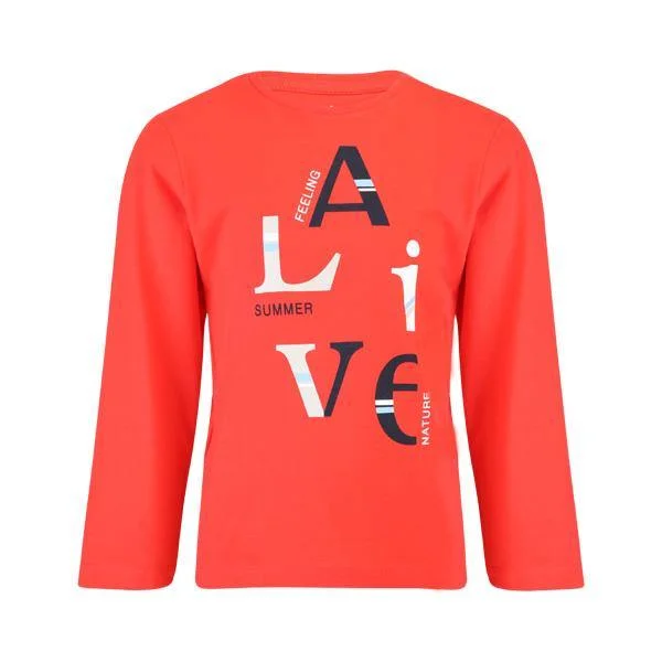 BOYS LONG-SLEEVE ALIVE T-SHIRT - RED