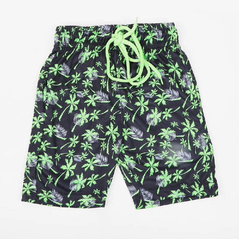 Boys Printed Short - Green