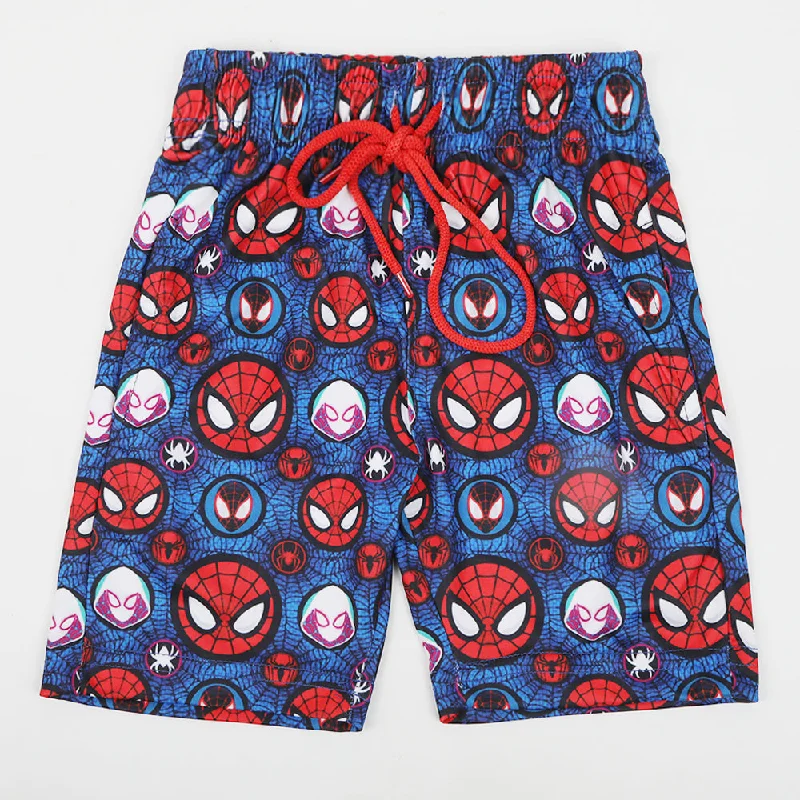 Boys Printed Short - Red