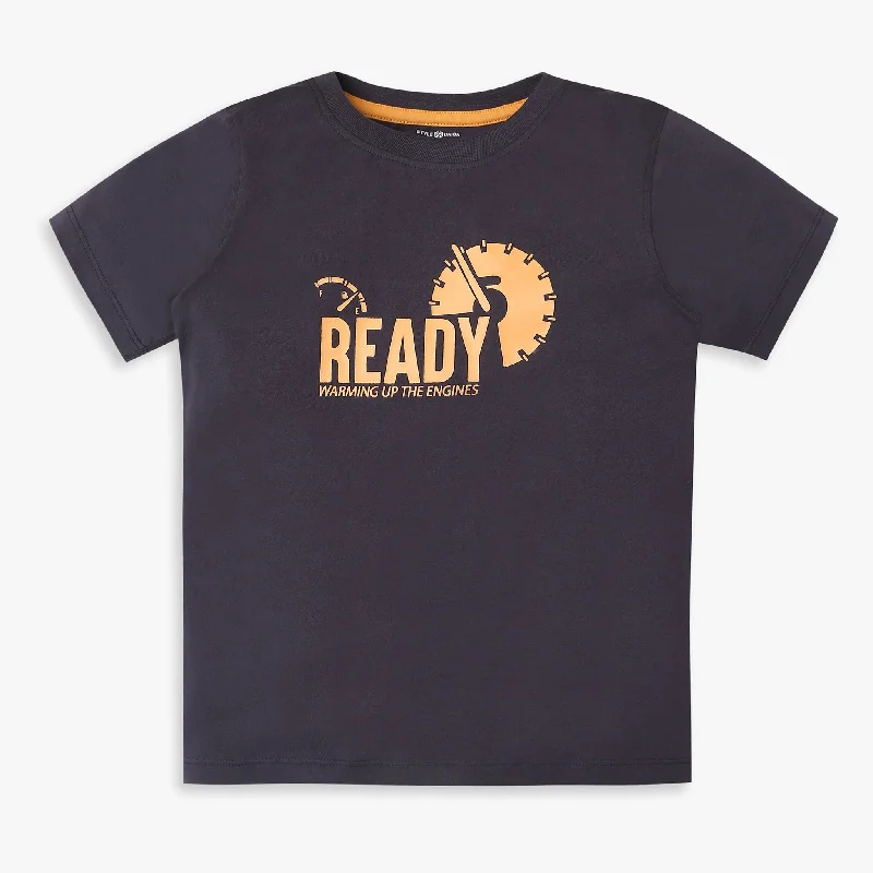 Boys Regular Fit Printed T-Shirt