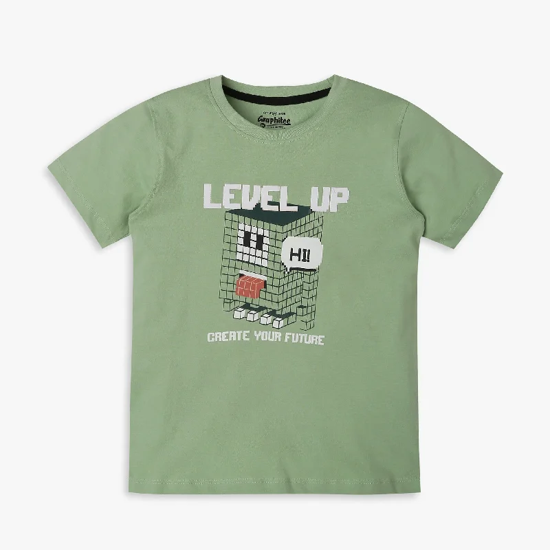 Boys Regular Fit Printed T-Shirt