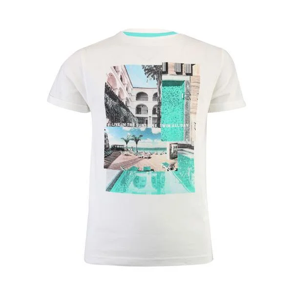 BOYS SHORT-SLEEVE GRAPHIC TSHIRT - WHITE