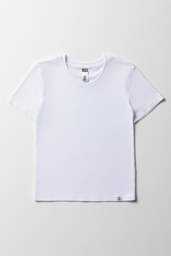 Boys Short Sleeve T-Shirt White