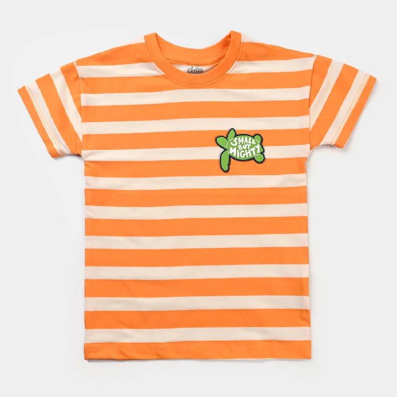 Boys T-Shirt H/S Small But Mighty- Orange