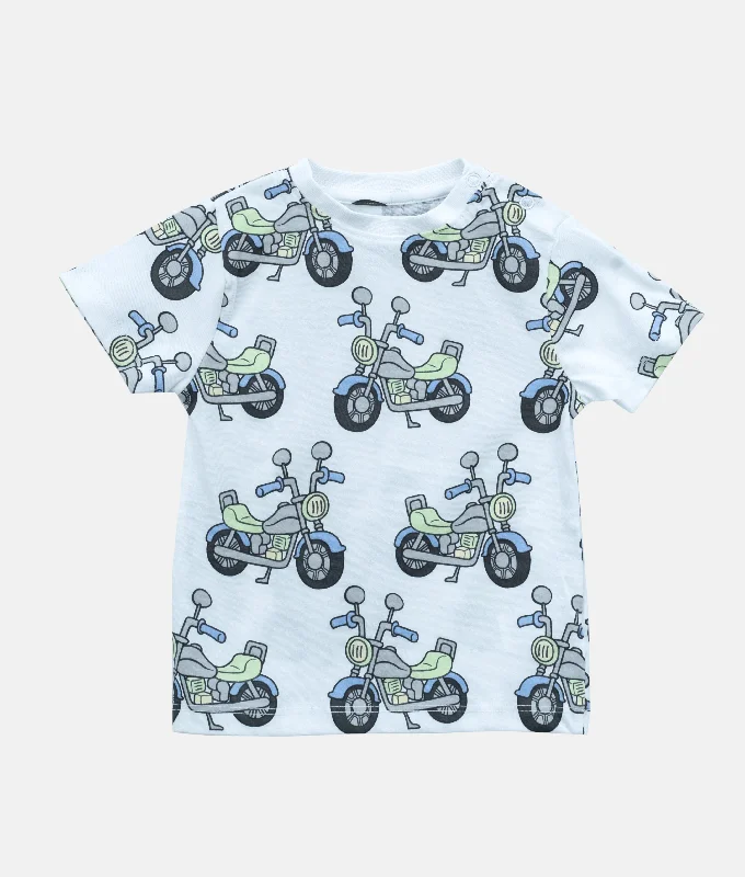 Boys T-Shirt - Motor Bike Print