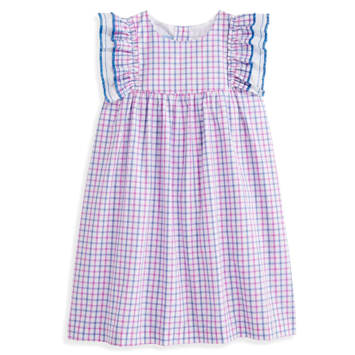 Catalina Dress - Peri/Purple Check