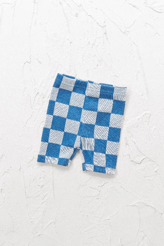 Cinnamon Baby - Ocean Check Bike Shorts