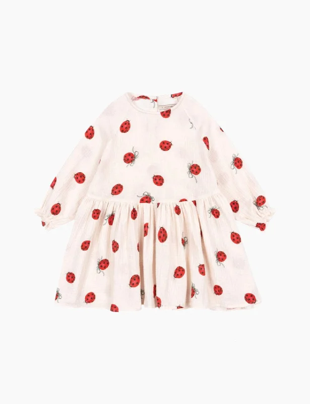 Coco Ladybug Dress in Ladybug Bow