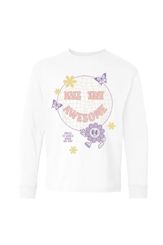 Make Today Awesome Long Sleeve Tee, Boys