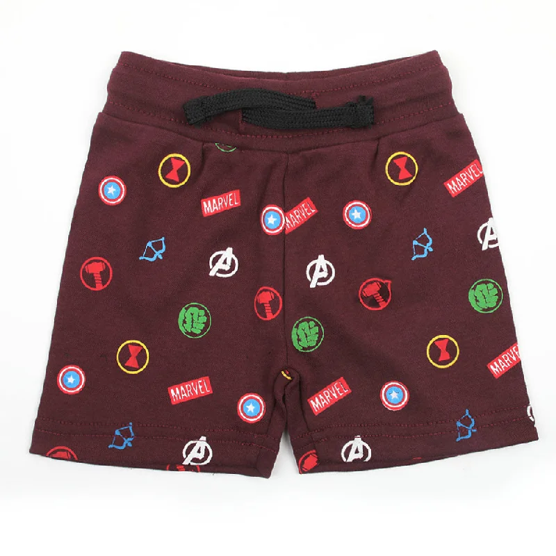 Eminent Newborn Boys Short - Maroon