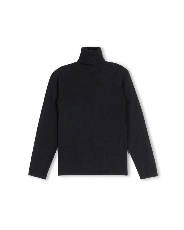 Fitted Flat Knit Turtleneck