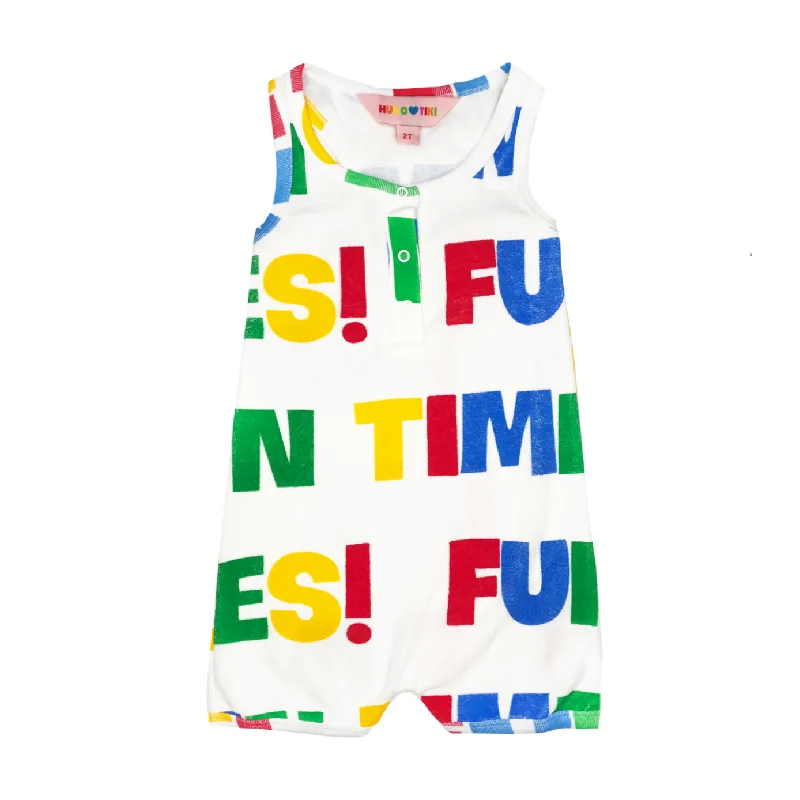 Fun Times Terry Romper