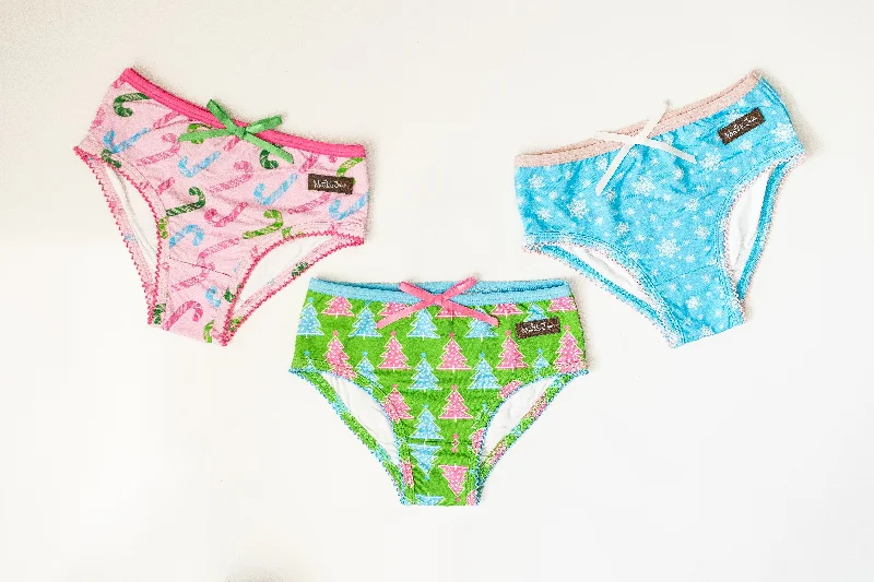 Girls Bikini Brief Underwear | Twinkle & Tinsel (Set of 3) (PRE-ORDER)