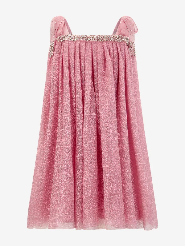 Maison Ava Girls Este Occasion Dress in Pink