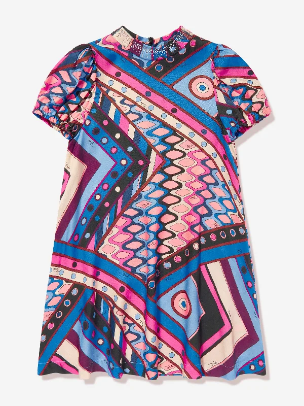 Pucci Girls Vivara Print Dress in Multicolour