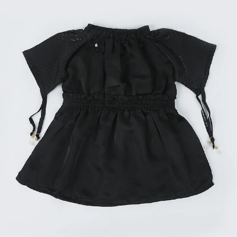 Girls Western Top - Black