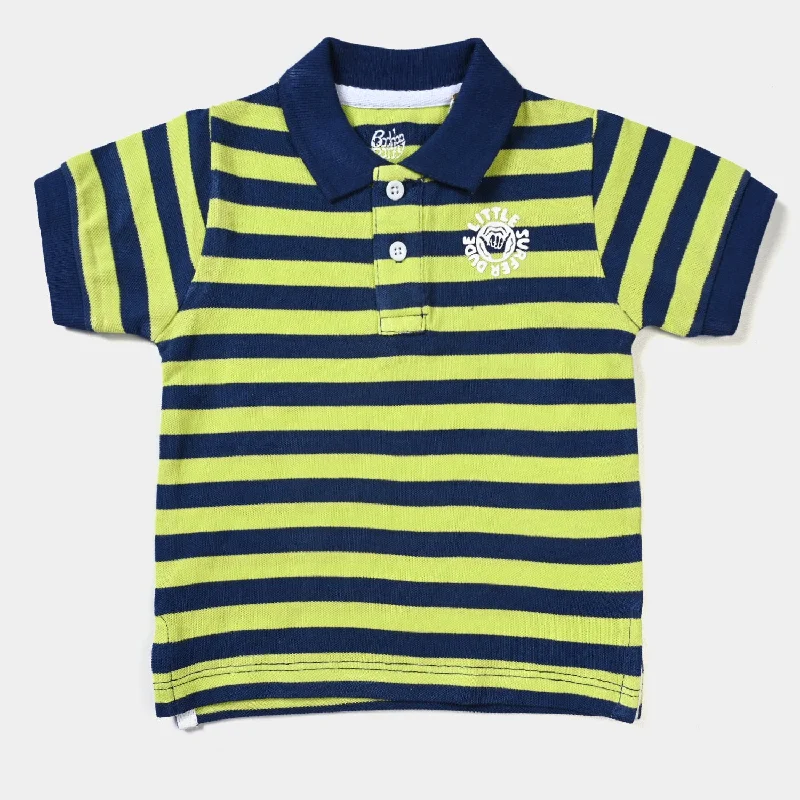 Infant Boys Cotton PK Polo Little Surfer-Stripe