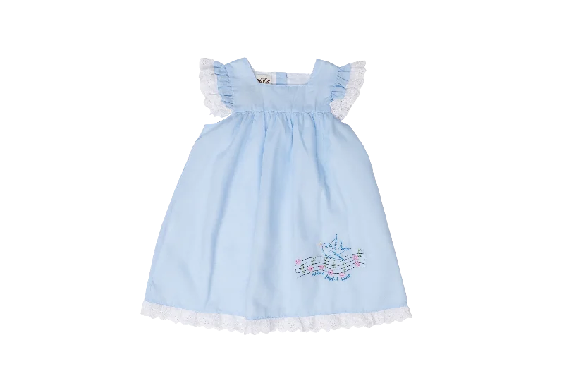 Joyful Noise Blue Pique Dress