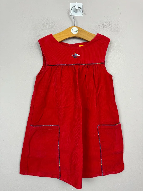 Little Bird Red Cord Dress 18-24m