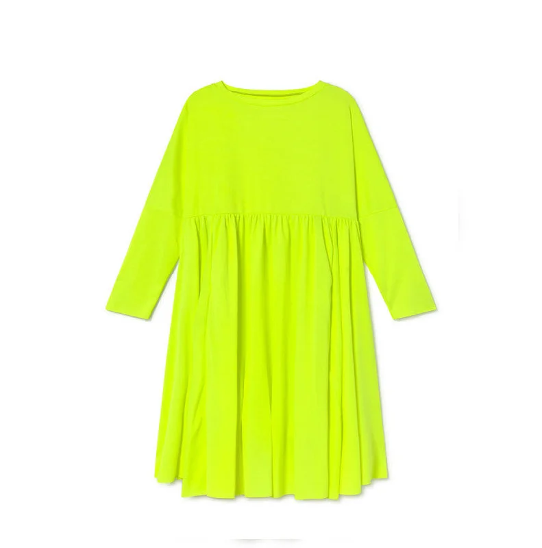 Little Creative Factory Soft Cubic Dress - Neon Yellow