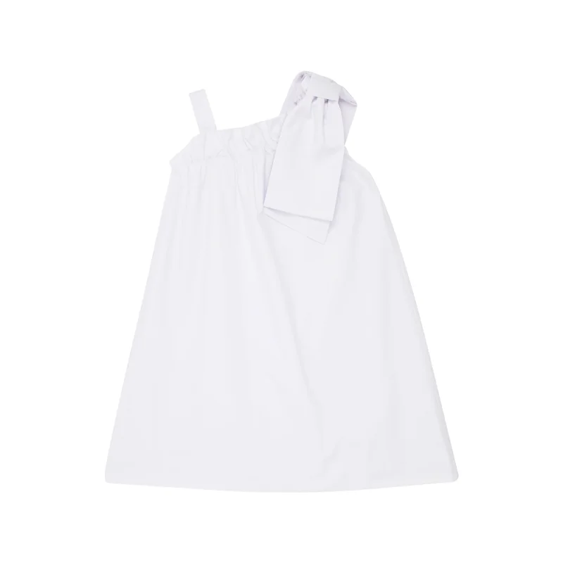 Maebelle's Bow Dress- Worth Avenue White