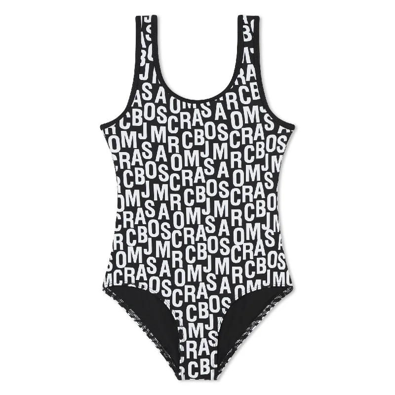 Logo Print Swimsuit