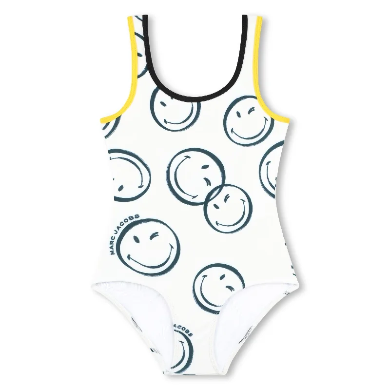 Logo Print Swimsuit