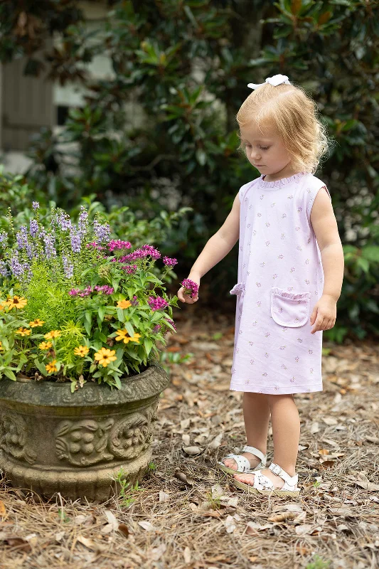 Margot Knit Dress Lavender Floral