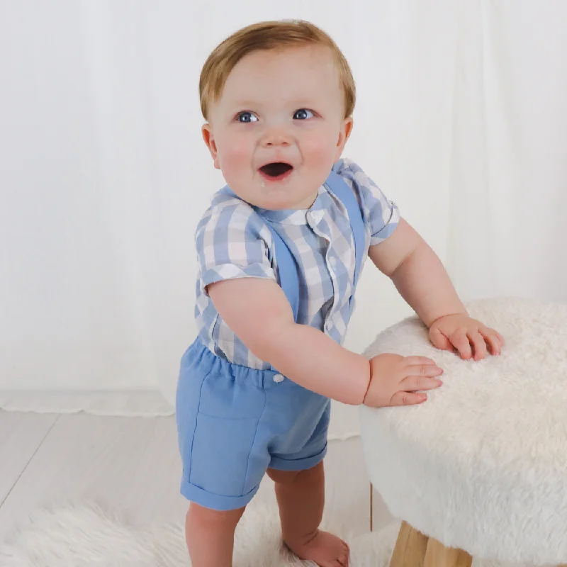 Mayoral Boys Dungaree Shorts Set