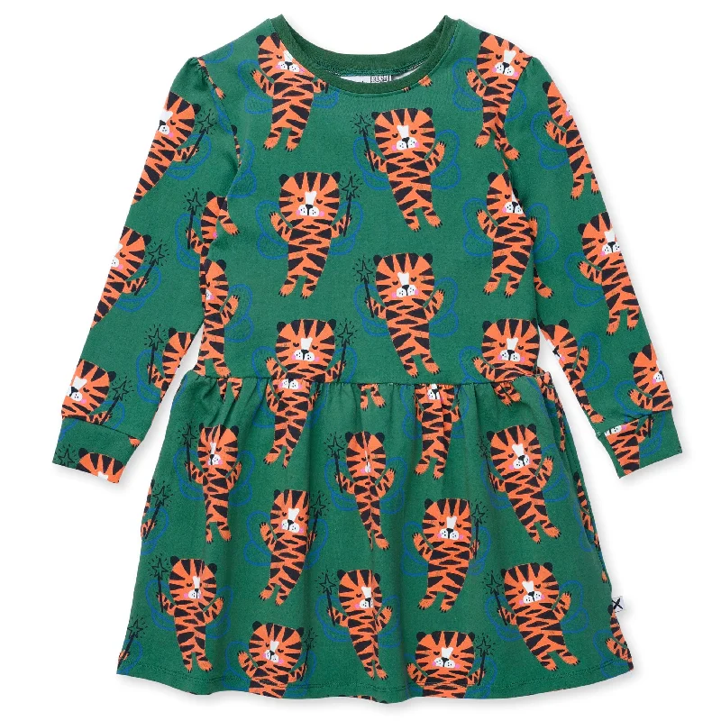 Minti Tiger Fairy Dress - Green