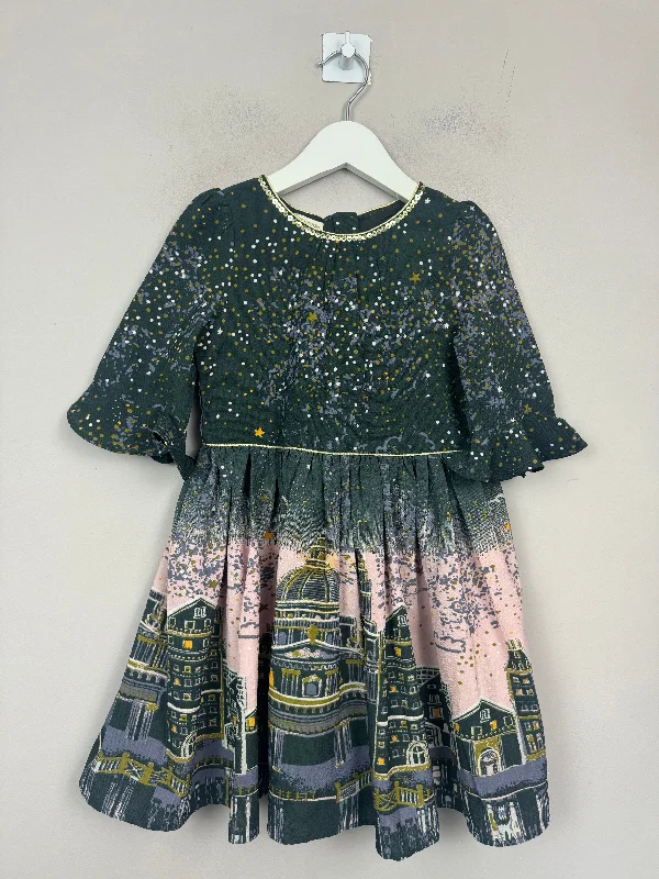 Monsoon City Scape Party Dress 4y