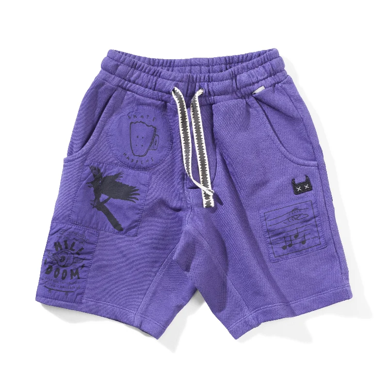 MUNSTER - PATCHEDUP SHORT PURPLE