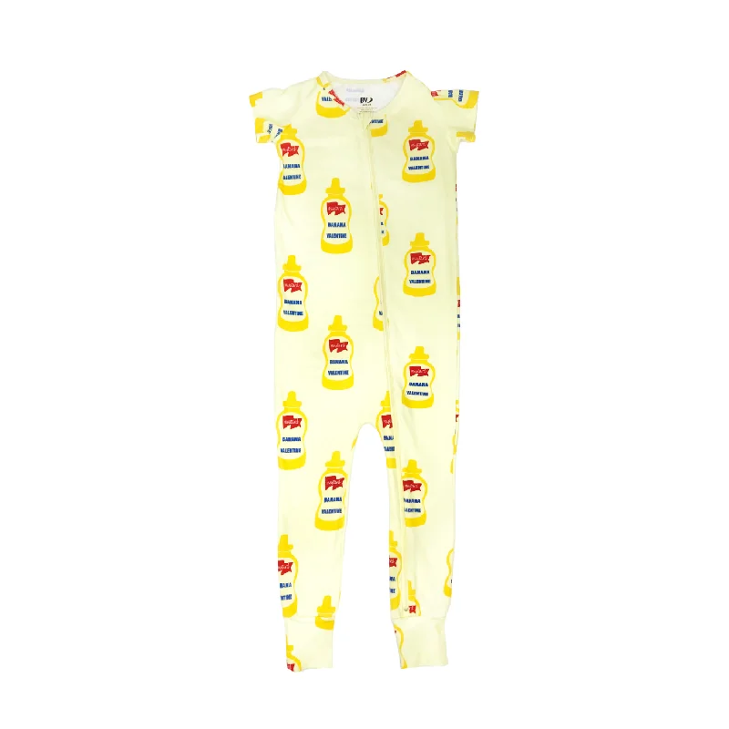 Mustard Print Baby Pajamas