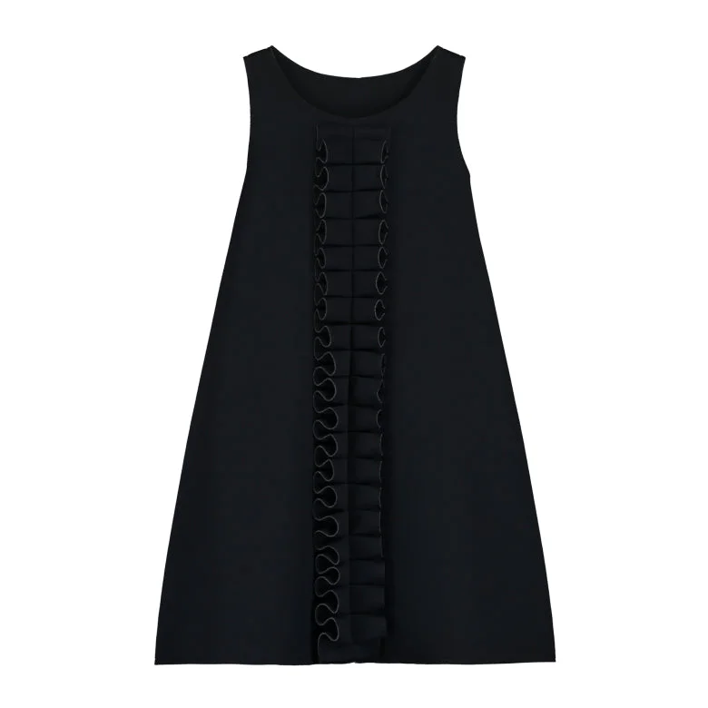 Neoprene Ruffle Dress