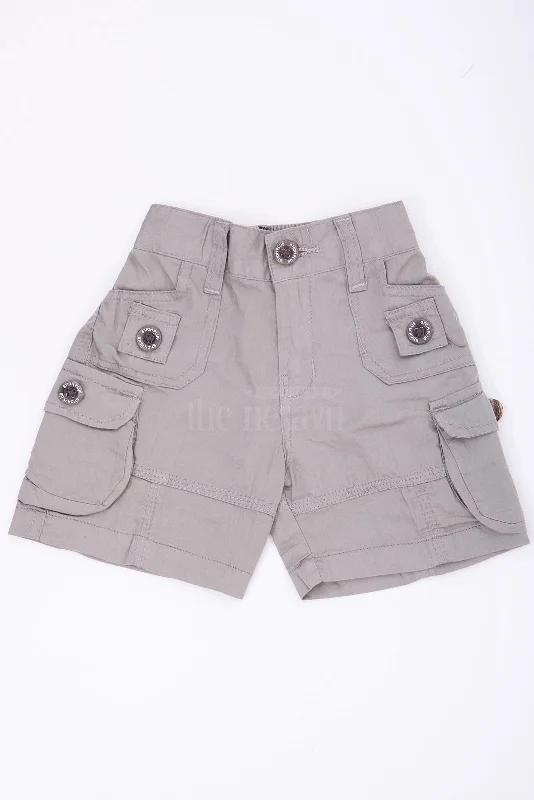 Green Cargo Cotton Boys Bermuda Shorts