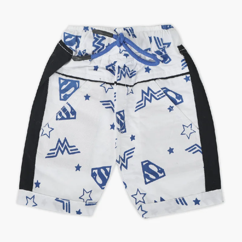 Newborn Boys Short - White