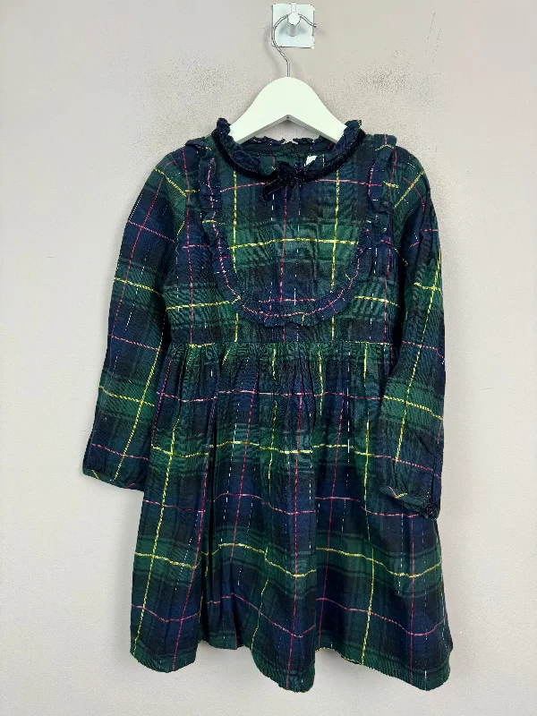 Next Dark Green Tartan Dress 5y