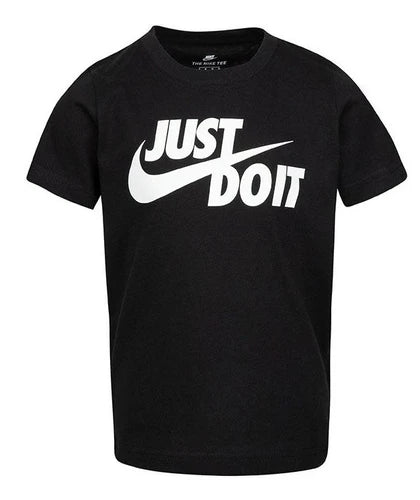 NIKE KID'S JDI SWOOSH BLACK TEE