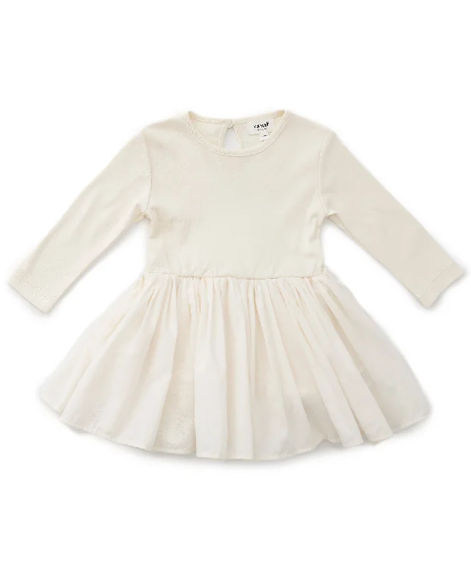 Oeuf Flouncy Baby Dress - Gardenia