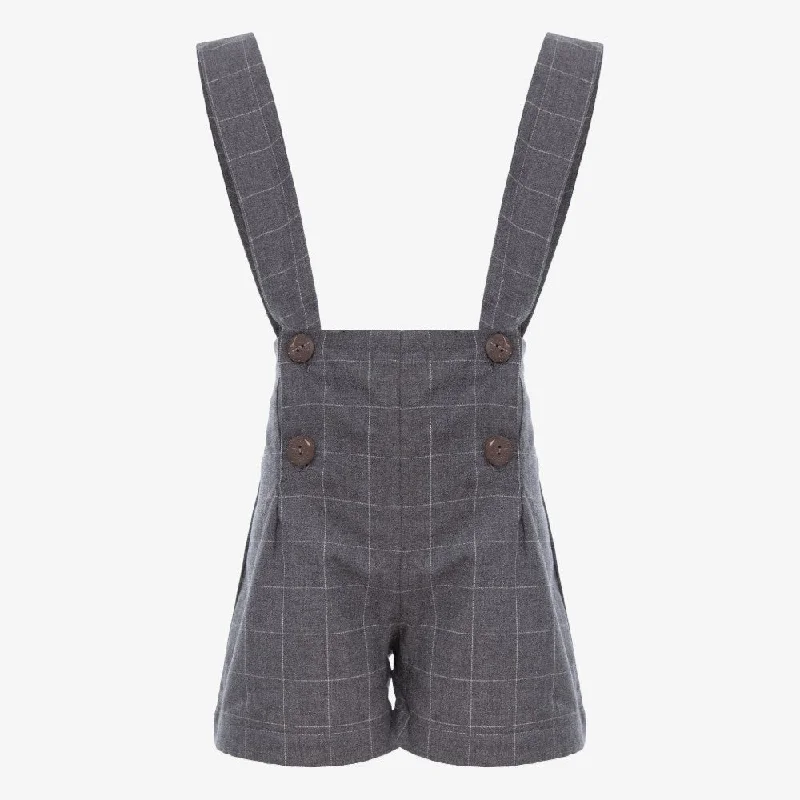 Striped Overall - Grey