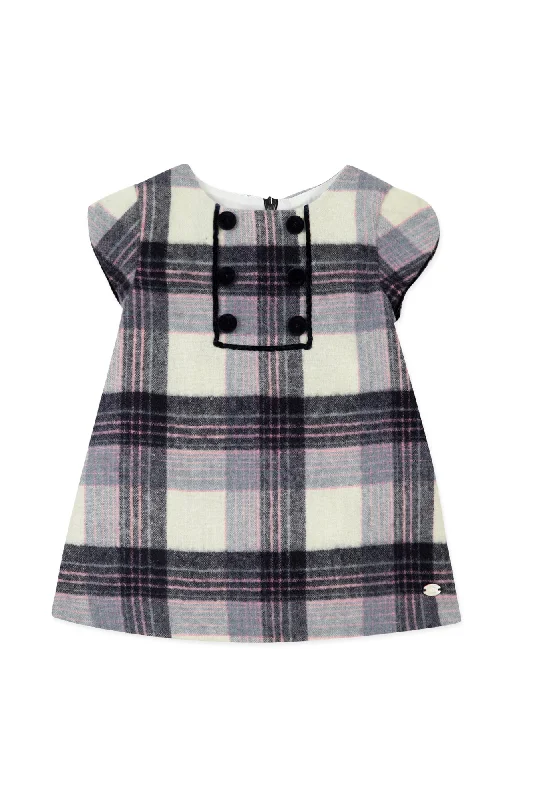 Baby Ecole Buissoniere Plaid Dress