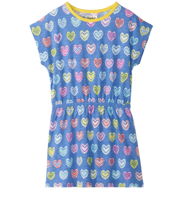 Shibori Hearts Relaxed Dress