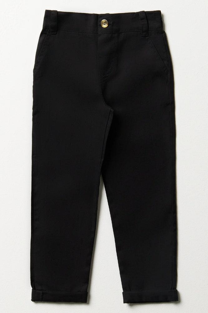 Slim Fit Chino Pants Black