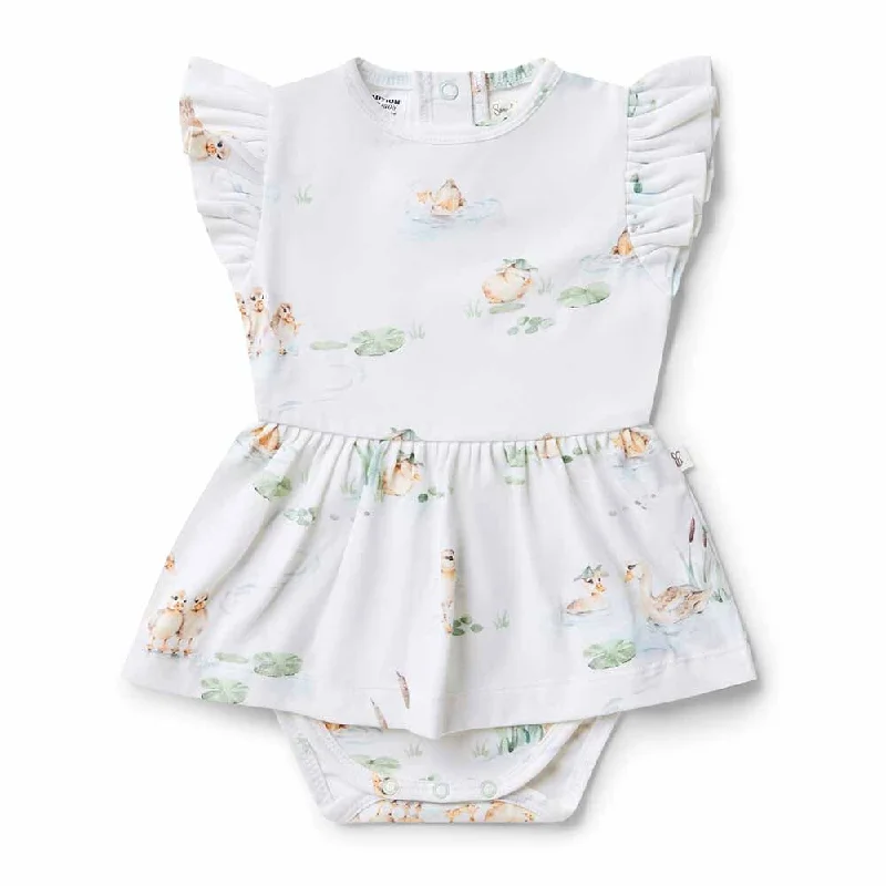 Snuggle Hunny - Organic Dress - Duck Pond