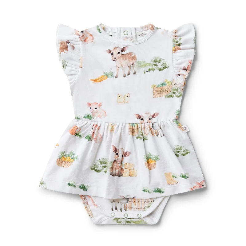 Snuggle Hunny - Organic Dress - Farm